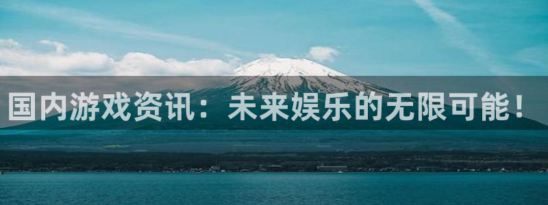 极悦娱乐登录地址：国内游戏资讯：未来娱乐的无限可能！